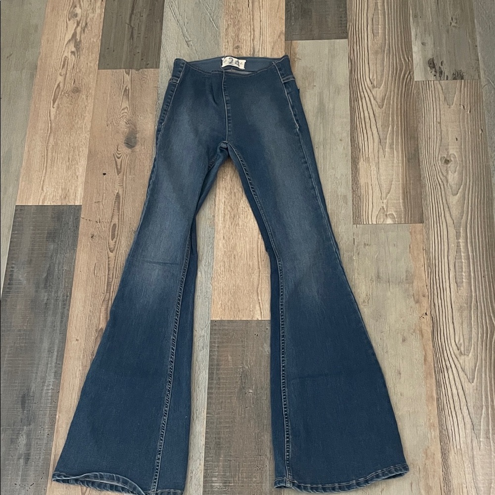 We The Free Dark Blue Flare Jeans